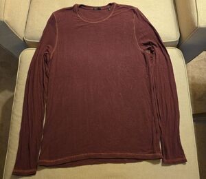 ATM Anthony Thomas Melillo Maroon Long Sleeve Tee